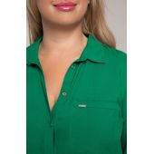 Зелена памучна риза