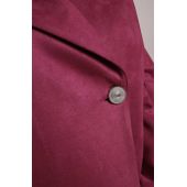 Розово палто с джобове