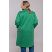 Зелено палто с джобове