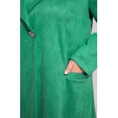 Зелено палто с джобове
