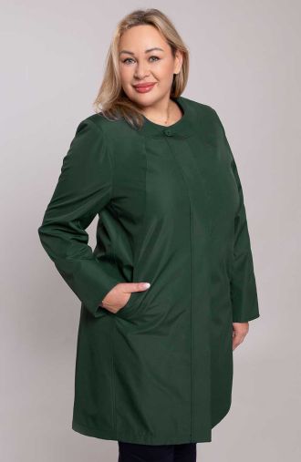 Елегантно зелено палто