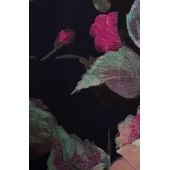 Рокля с волан рисувани рози