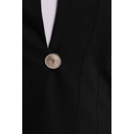 Официално черно сако с копче