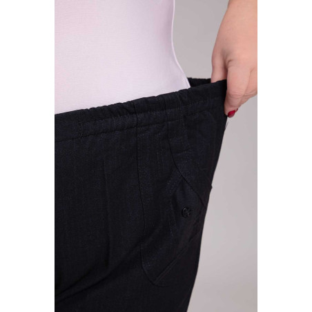 Черен елегантен панталон с джобове