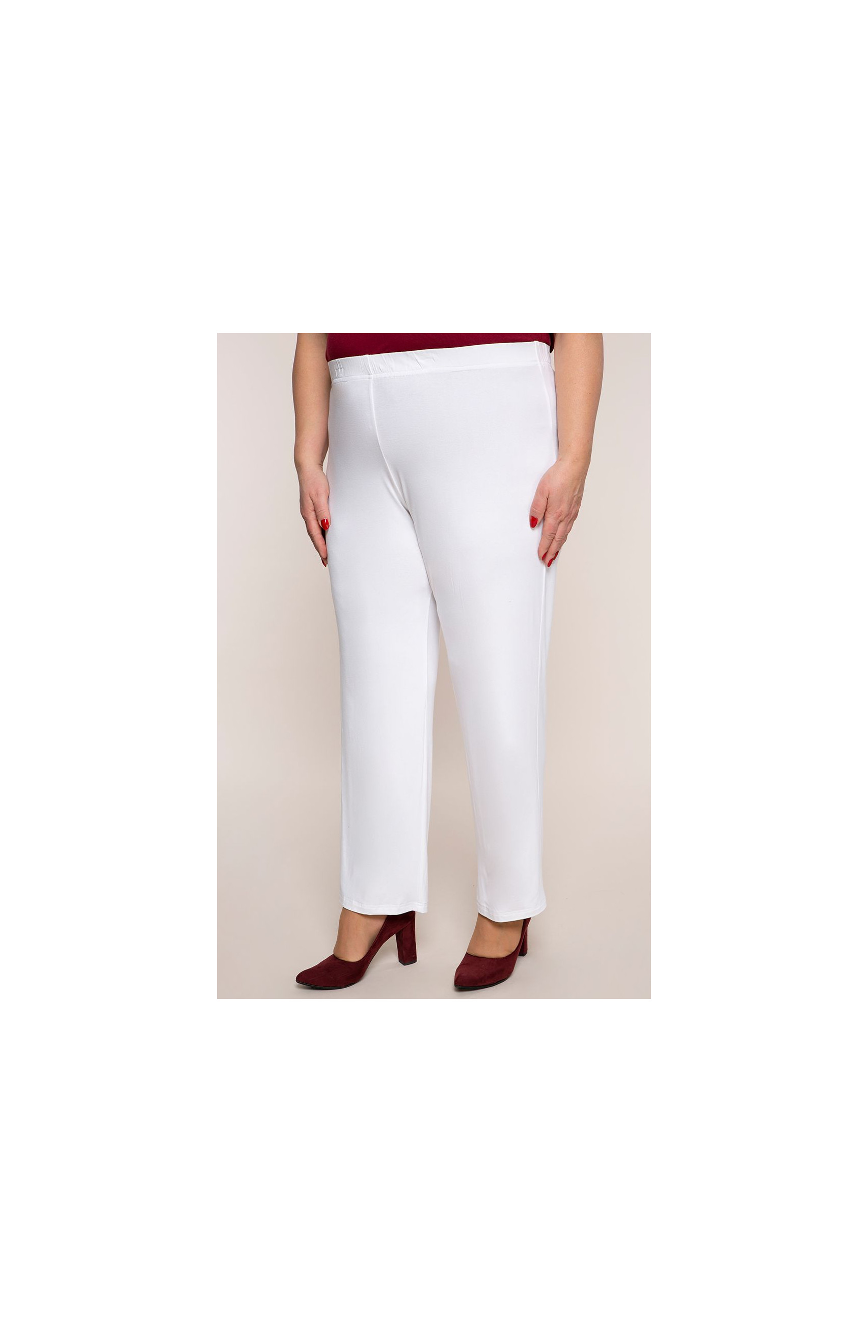 Класически тънки бели панталони