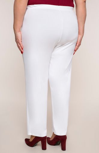 Класически тънък бял панталон