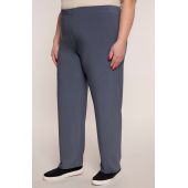 Сиви плавни панталони от плетиво