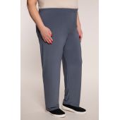 Сиви плавни панталони от плетиво
