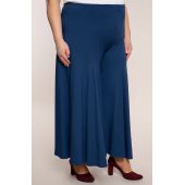 Синя трикотажна пола-панталон