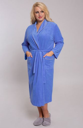 Класически халат в синьо